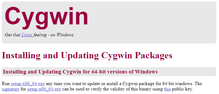 Download Cygwin Packages X86
